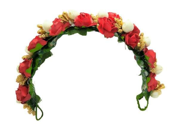 Multicolor Rose & Mogra Gajra