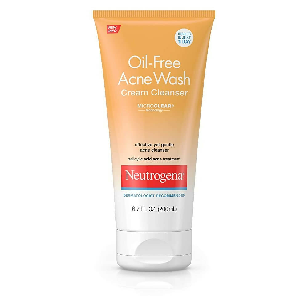 Neutrogena Oil-Free Acne Wash Cream Cleanser - Distacart