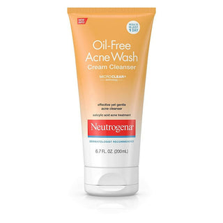 Neutrogena Oil-Free Acne Wash Cream Cleanser - Distacart