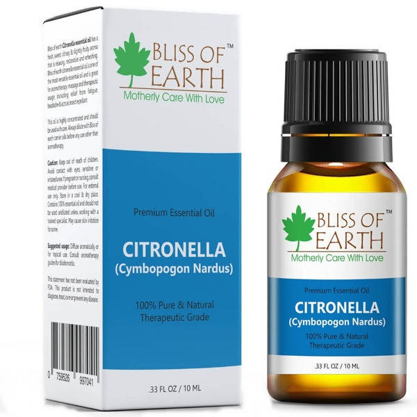 Bliss of Earth Premium Essential Oil Citronella - Distacart