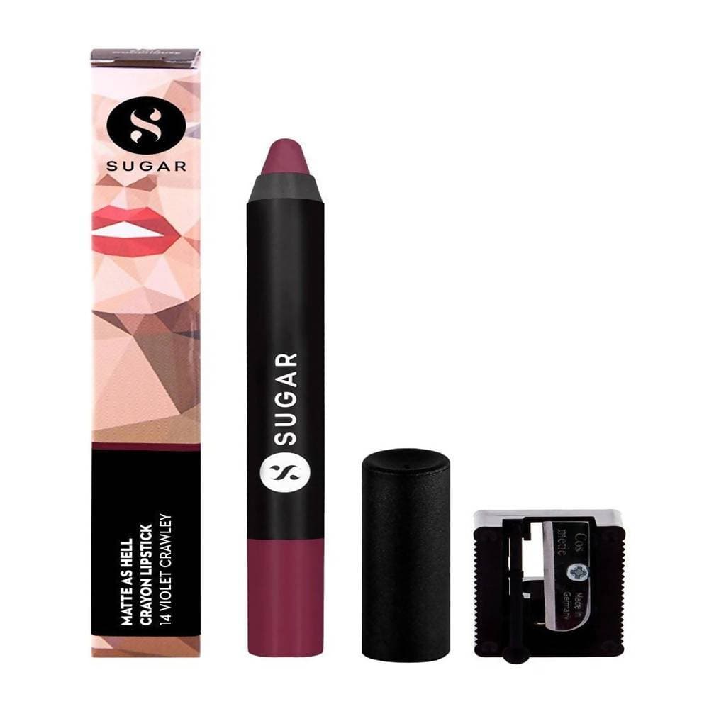 Sugar Matte As Hell Crayon Lipstick - Violet Crawley (Smokey Violet) - Distacart