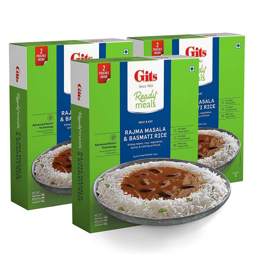 Gits Ready Meals Heat & Eat Rajma Masala & Basmati Rice - Distacart