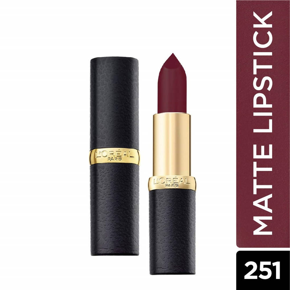 L'Oreal Paris Color Riche Moist Matte Lipstick - 251 Blackberry Hue - Distacart