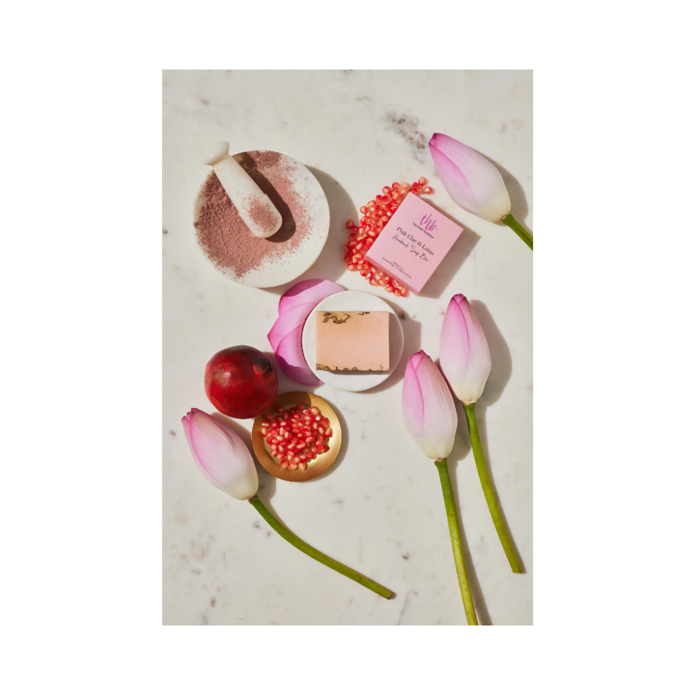 The Herb Boutique Pink Clay and Lotus Sugar Soap Bar - Distacart