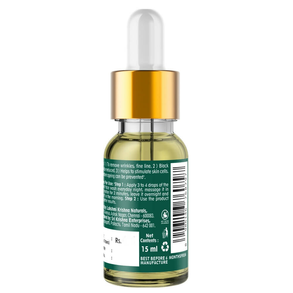 Lakshmi Krishna Naturals Gold Infused Saffron Instant Serum - Distacart