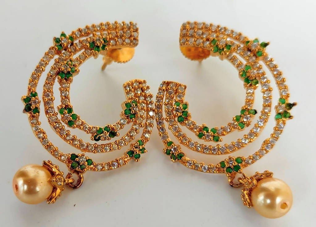 Green AD Designer Earrings - Distacart