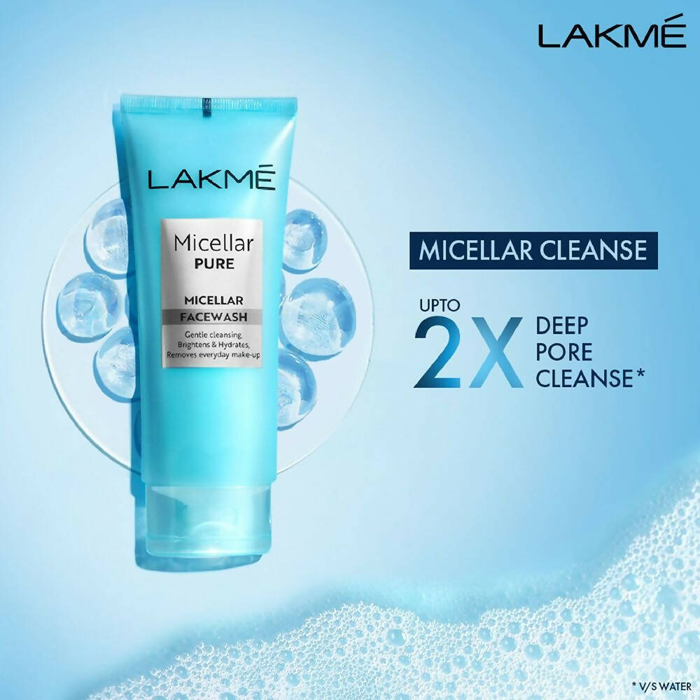 Lakme Micellar Pure Facewash For Deep Pore Cleanse - Distacart