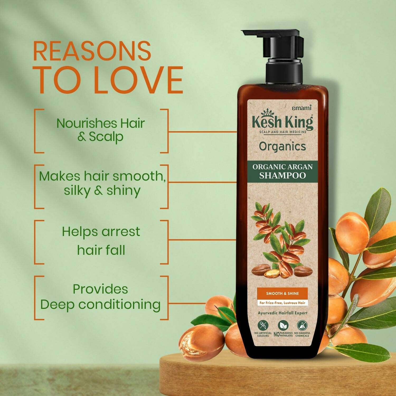 Kesh King Organics Argan Shampoo - Distacart