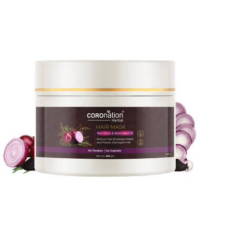 Coronation Herbal Red Onion &amp; Black Seed Oil Hair Mask - Distacart