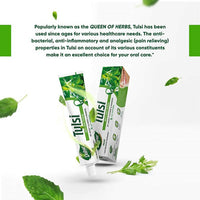 Thumbnail for Dabur Herb'l Tulsi - Anti-Bacterial Toothpaste benefits