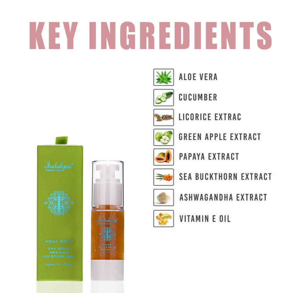 Indulgeo Essentials Aqua Gold 24k Gold Premium Moisture Gel