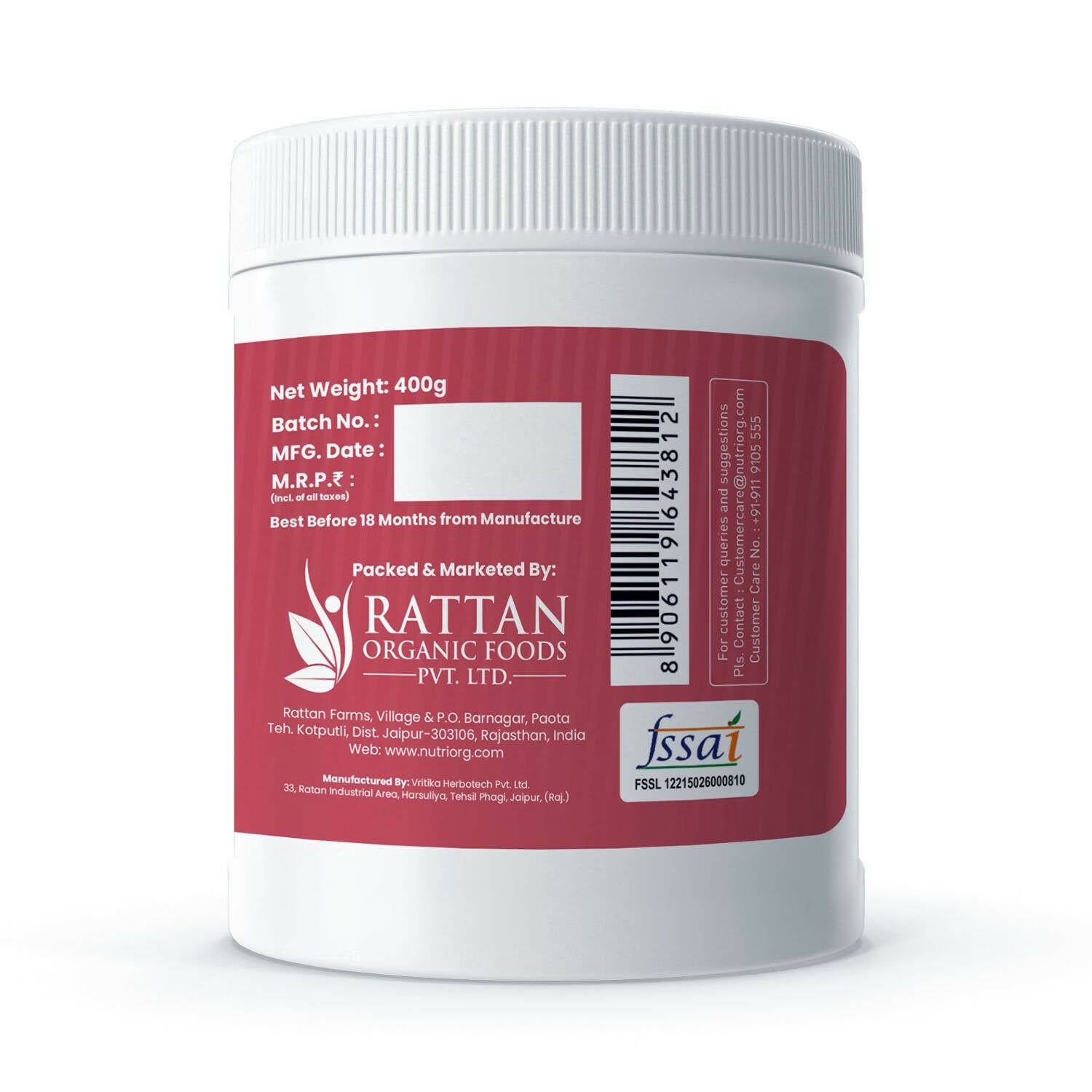 Nutriorg Protein Plus Strawberry Flavor Powder - Distacart