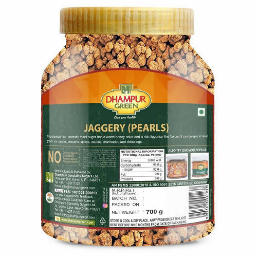 Dhampur Green Jaggery Pearls - 700 gm