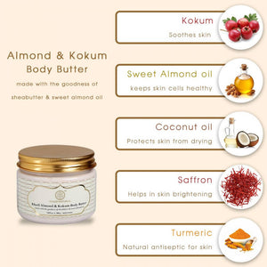 Khadi Natural Almond & Kokum Body Butter