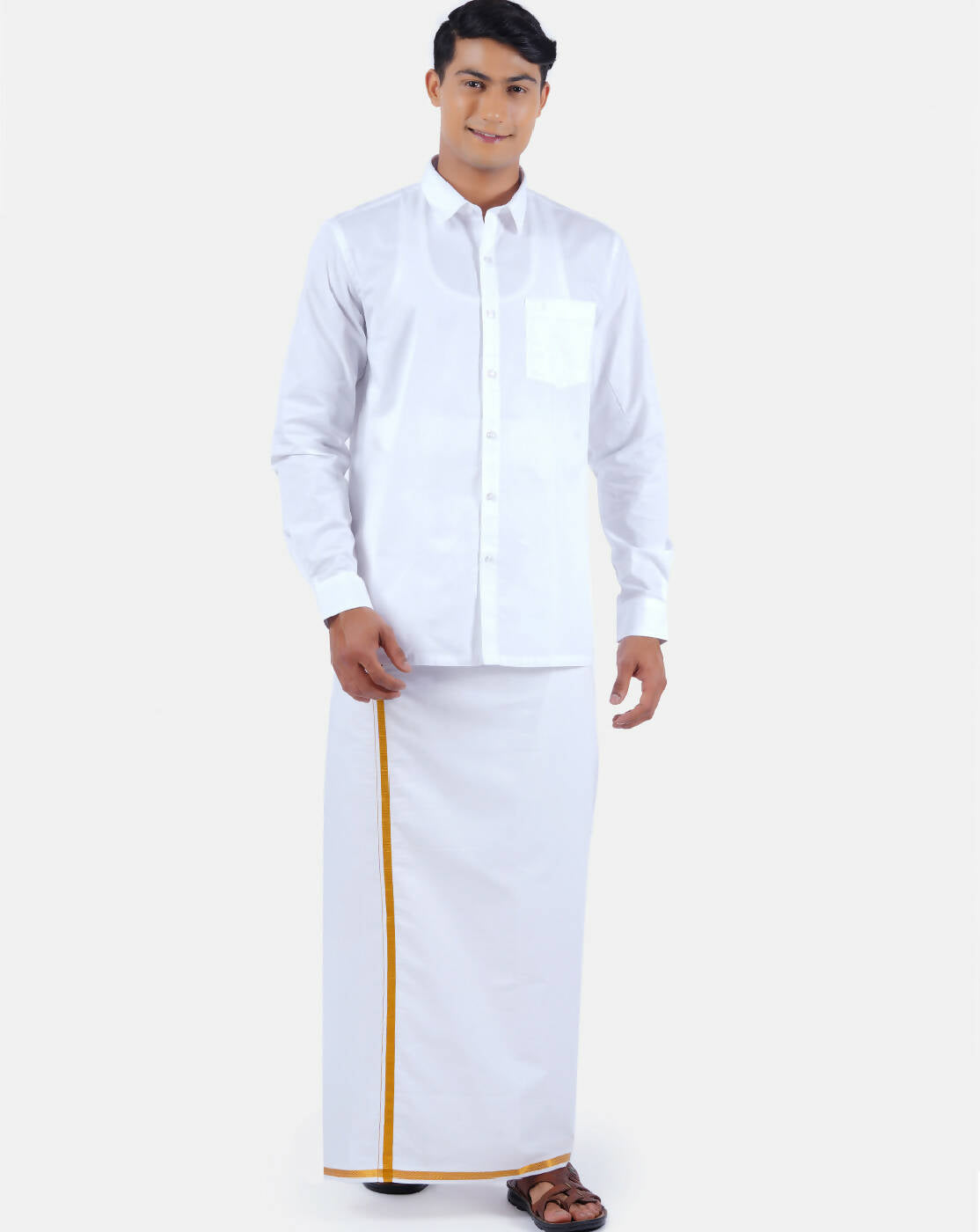 Ramraj Cotton Mens 100 % Cotton Viceroy Full Sleeve White Shirt - Distacart
