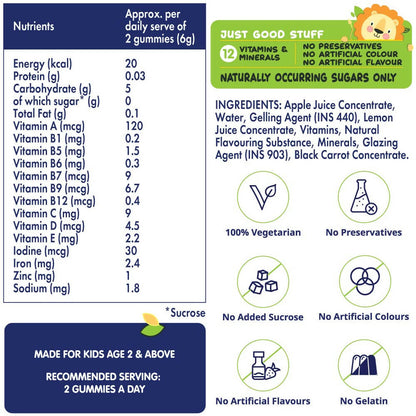 Horlicks Nutri Gummies for Kids - Strawberry Flavor - Distacart