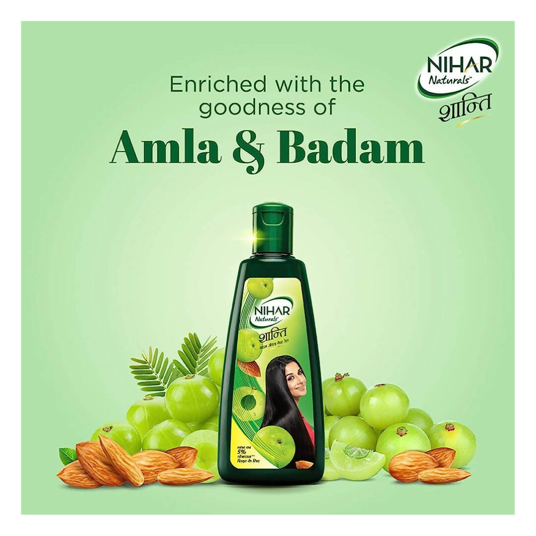 Nihar Shanti Amla Badam Hair Oil - Distacart