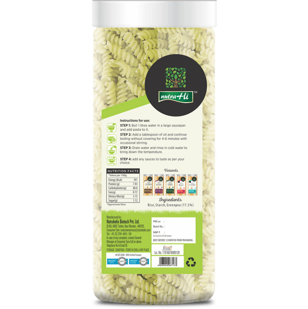 NutraHi Gluten-Free Pasta Greenpea - Distacart