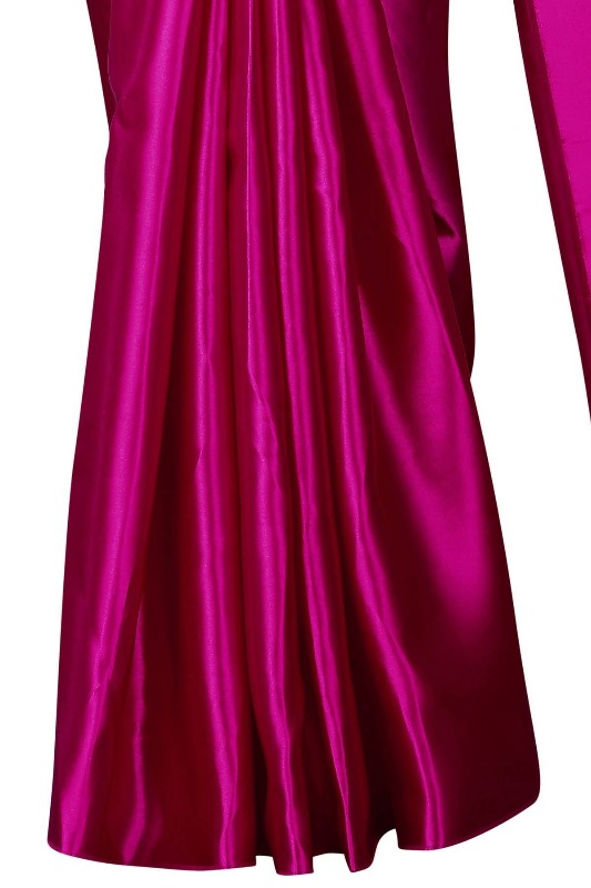 Pink Satin Designer Saree (PAVITRA RANI)