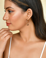 Thumbnail for VOJ Women Gold Tonned Star Shape Hoop Stainless Steel Earrings - Distacart