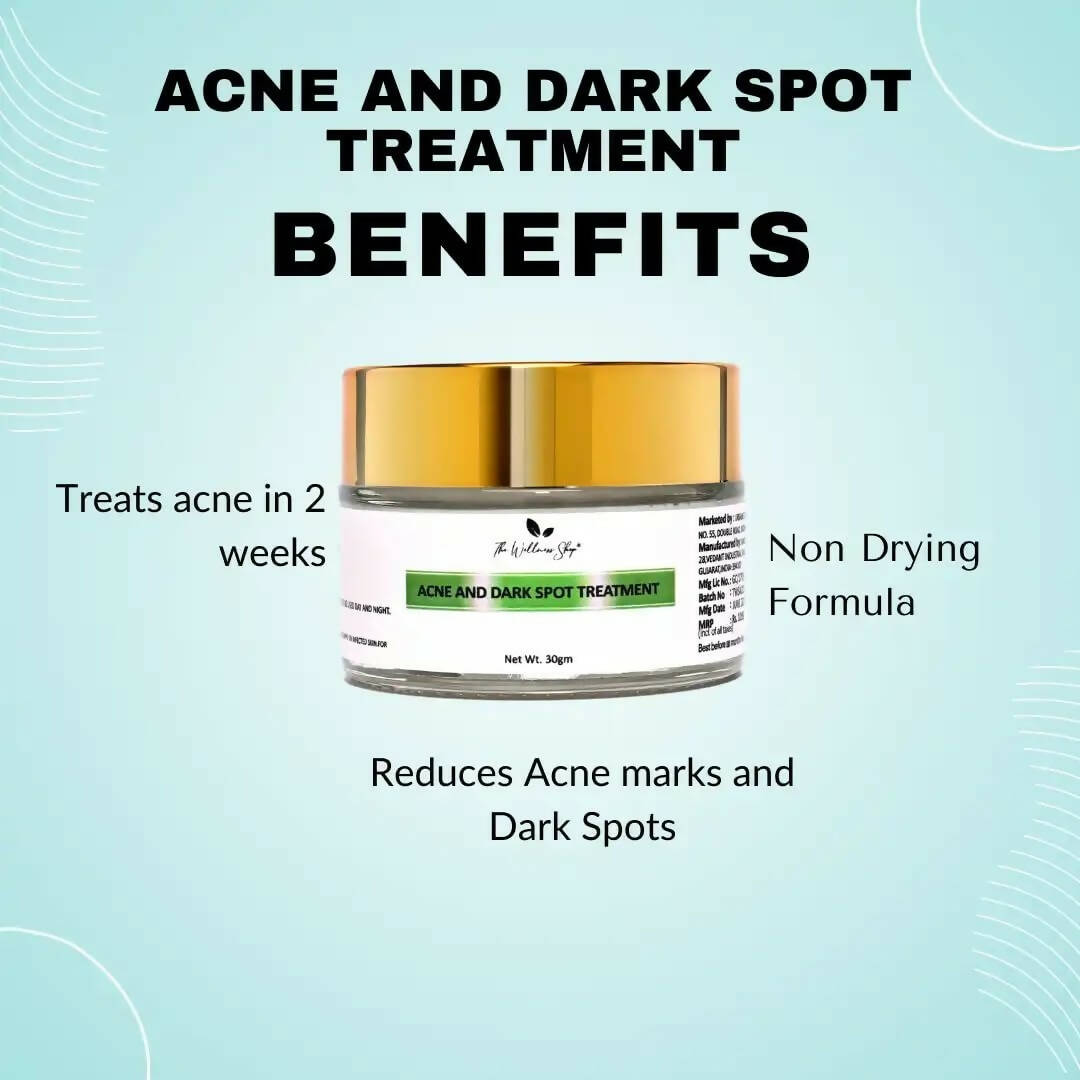 The Wellness Shop Acne and Dark Spot Treatment Cream - Distacart