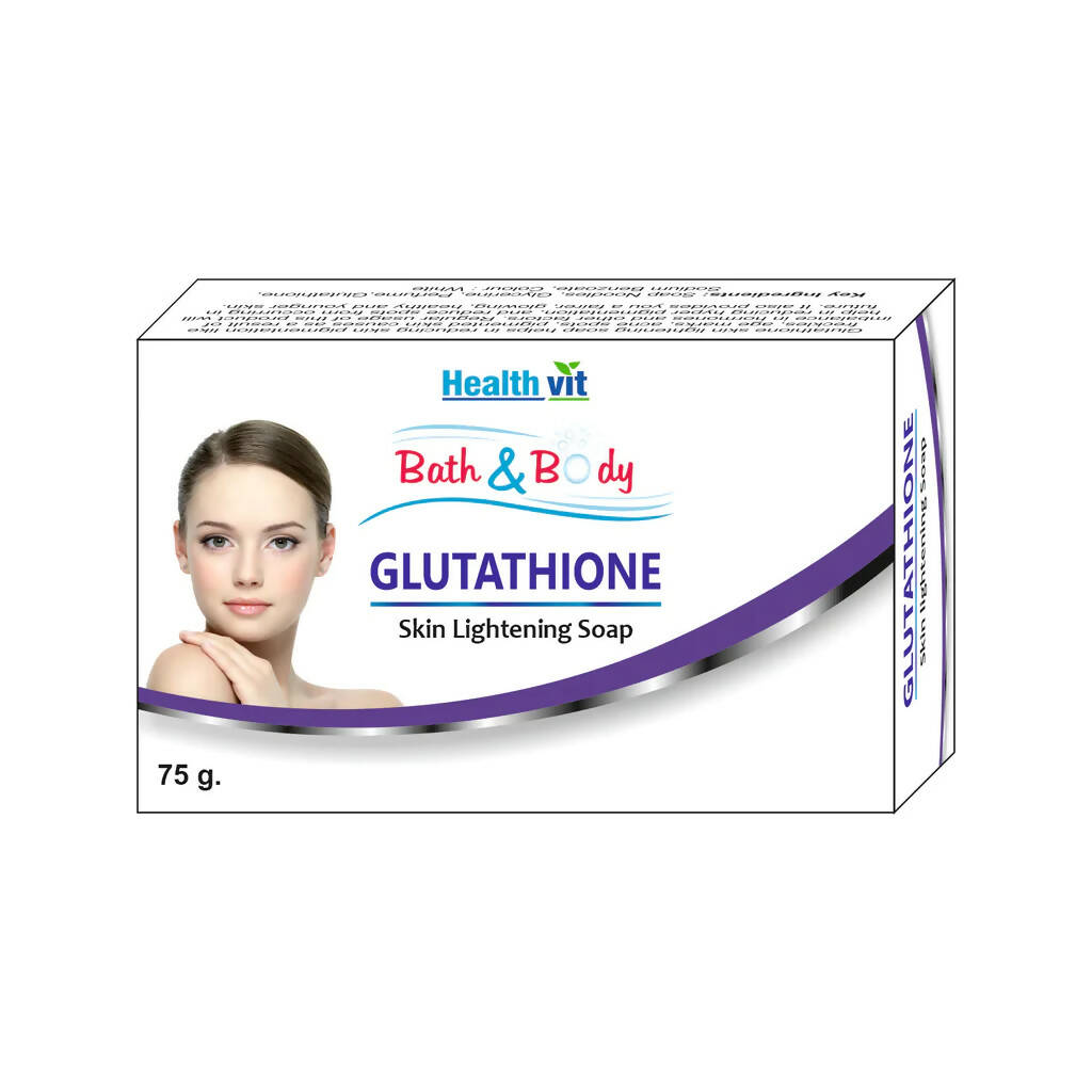 Healthvit Bath And Body Glutathione Skin Lightening Soap - Distacart