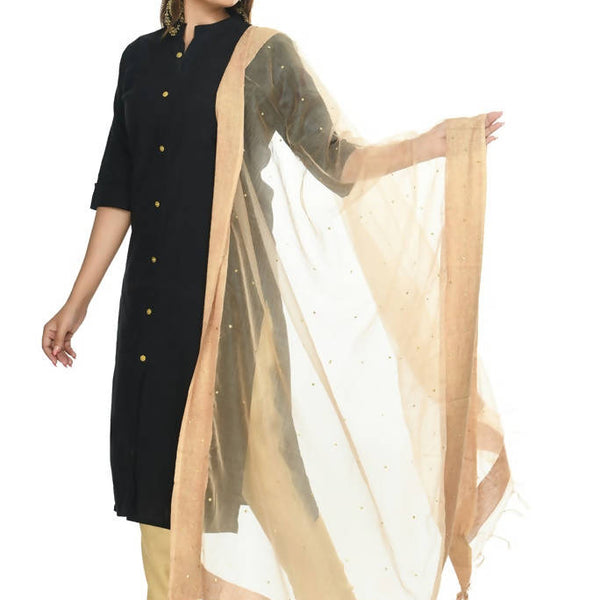 Mominos Fashion Golden Stone Work Dupatta