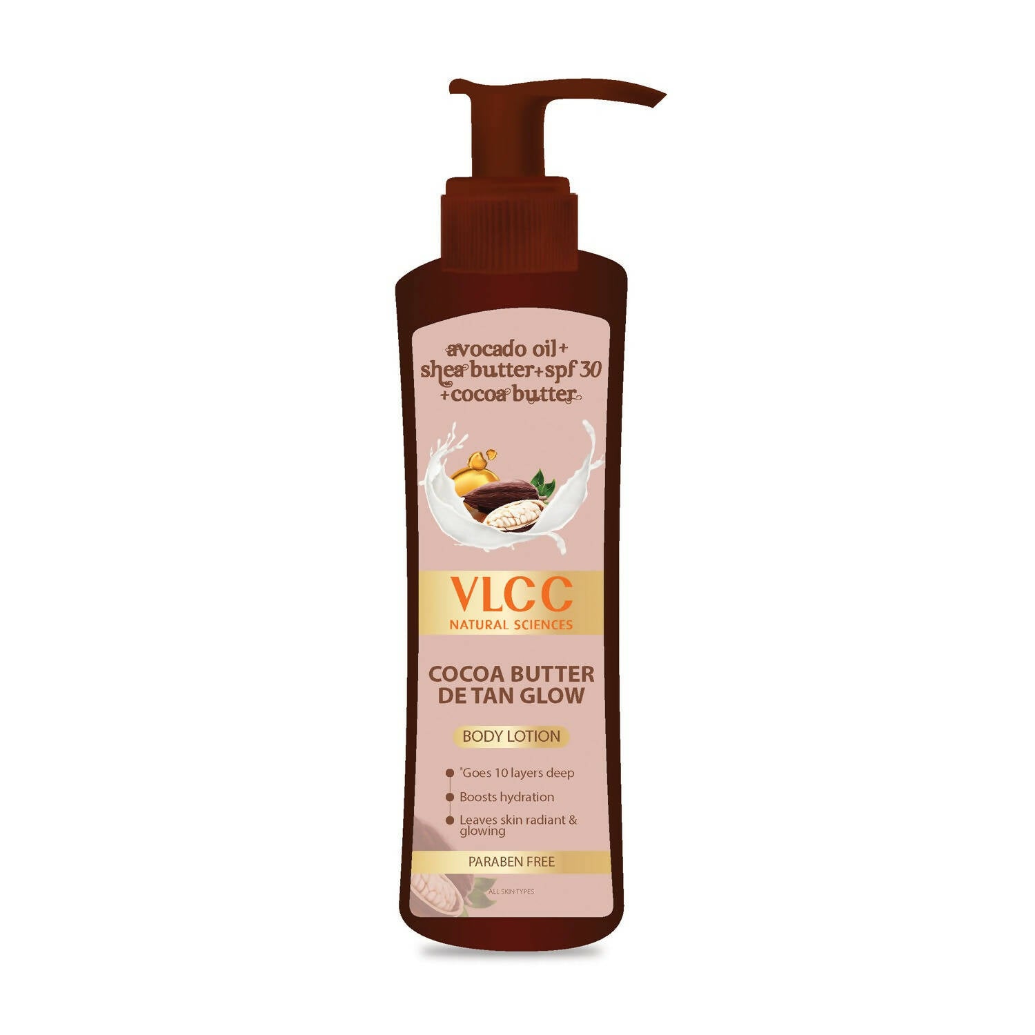 VLCC Cocoa Butter Detan Glow Body Lotion - Distacart