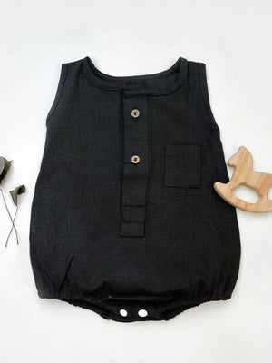 Halemons Space Black Pure Cotton Baby Bubble Romper For Boy & Girl - Distacart