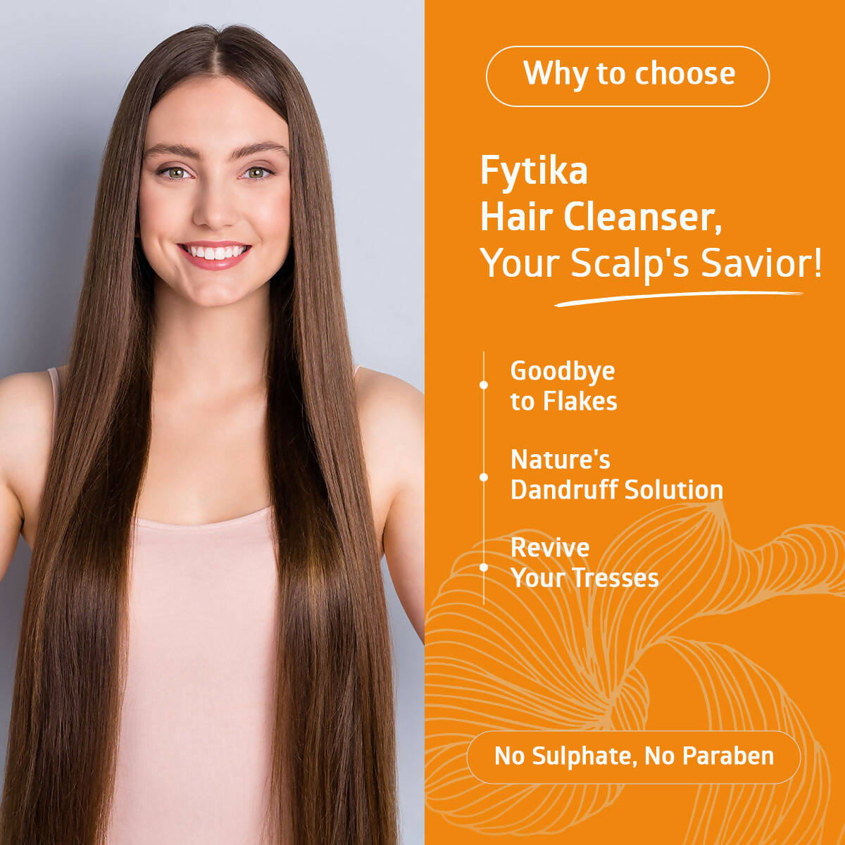 Fytika Anti dandruff Hair Cleanser with Orange Peel Extract - Distacart