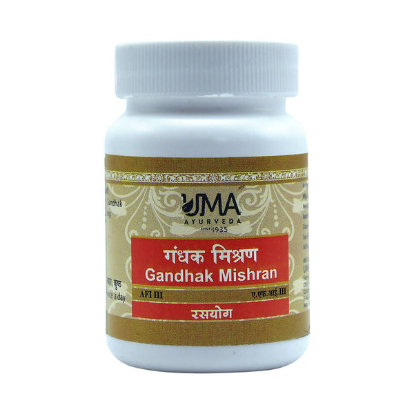 Uma Ayurveda Gandhak Mishran Tablets - Distacart