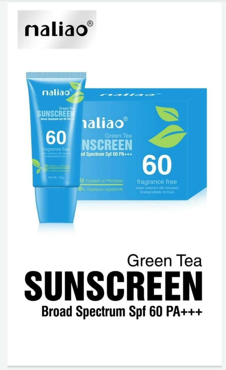 Maliao Professional Green Tea Sunscreen Lotion SPF 60 - Distacart