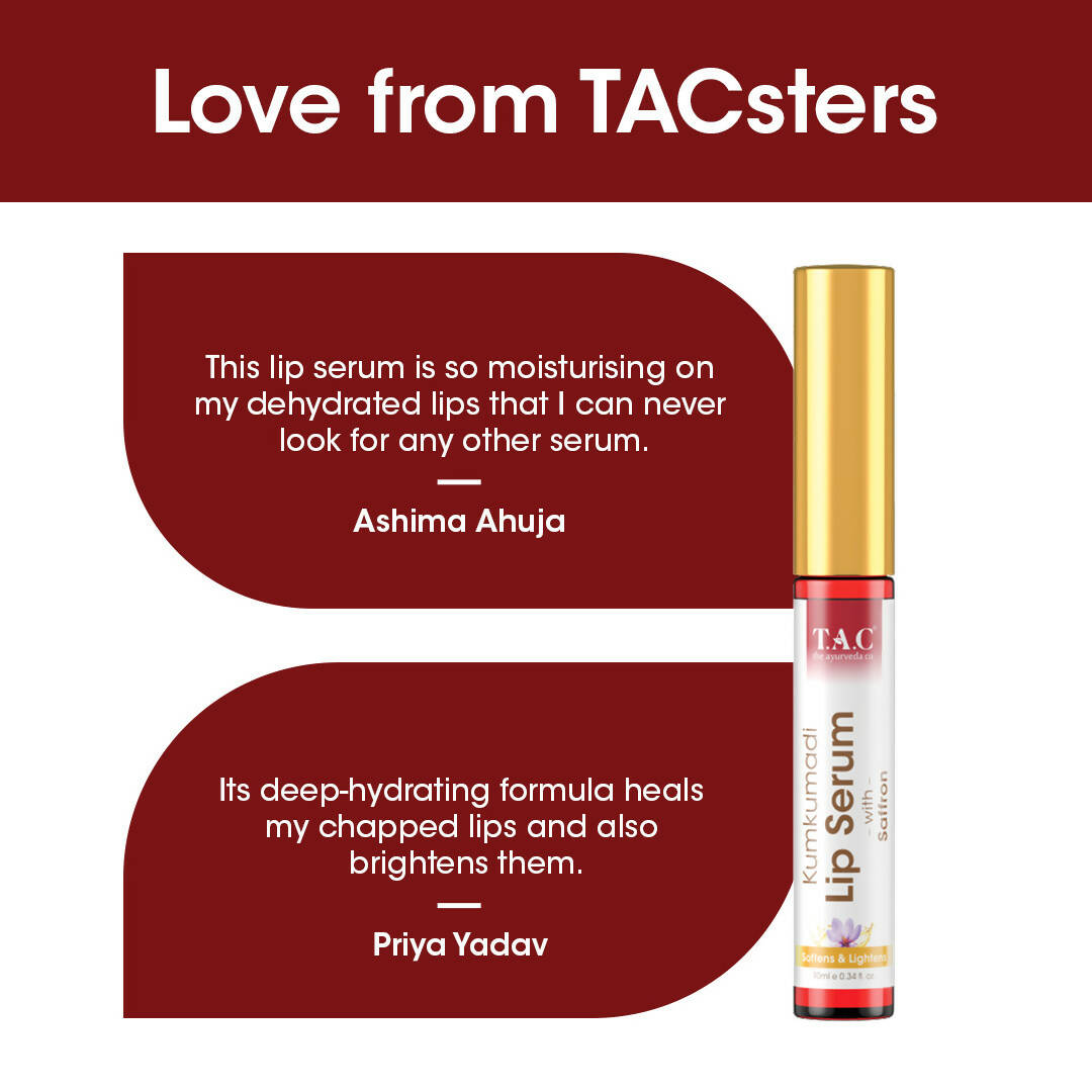 TAC - The Ayurveda Co. Kumkumadi Lip Serum with Saffron - Distacart