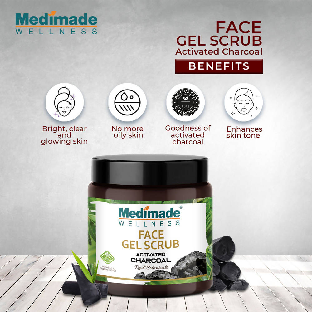 Medimade Wellness Activated Charcoal Face Gel Scrub