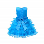 Thumbnail for Asmaani Baby Girl's Sky Blue Color Satin Knee Length Frock (AS-dress_22071) - Distacart