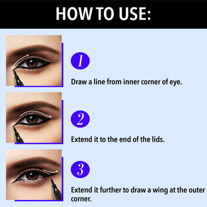 Blue Heaven Intense Black Eyeliner Glide-On How To Use