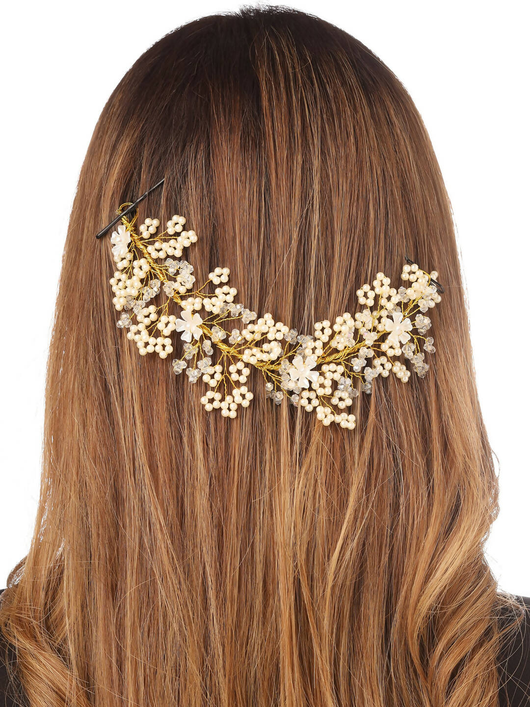 NVR Women Embellished Beaded Hair Accessory Set - Distacart