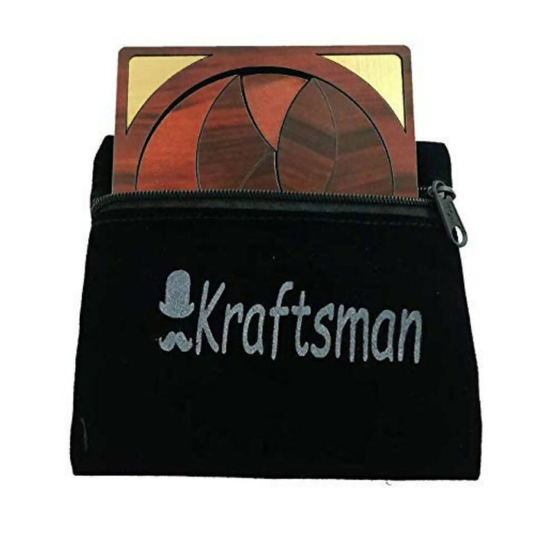 Kraftsman Portable Wooden Game Ball Puzzle | 10 Pieces Puzzle for Kids and Adults | Travel Pouch Included - Distacart