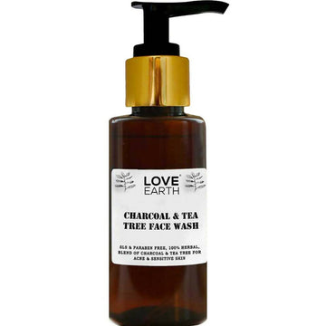 Love Earth Charcoal & Tea Tree Face Wash - Distacart