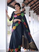 Thumbnail for Kalini Floral Printed Saree - Distacart