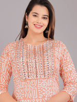 Thumbnail for Kalini Women Quirky Printed Pure Cotton Kurta with Trousers - Distacart