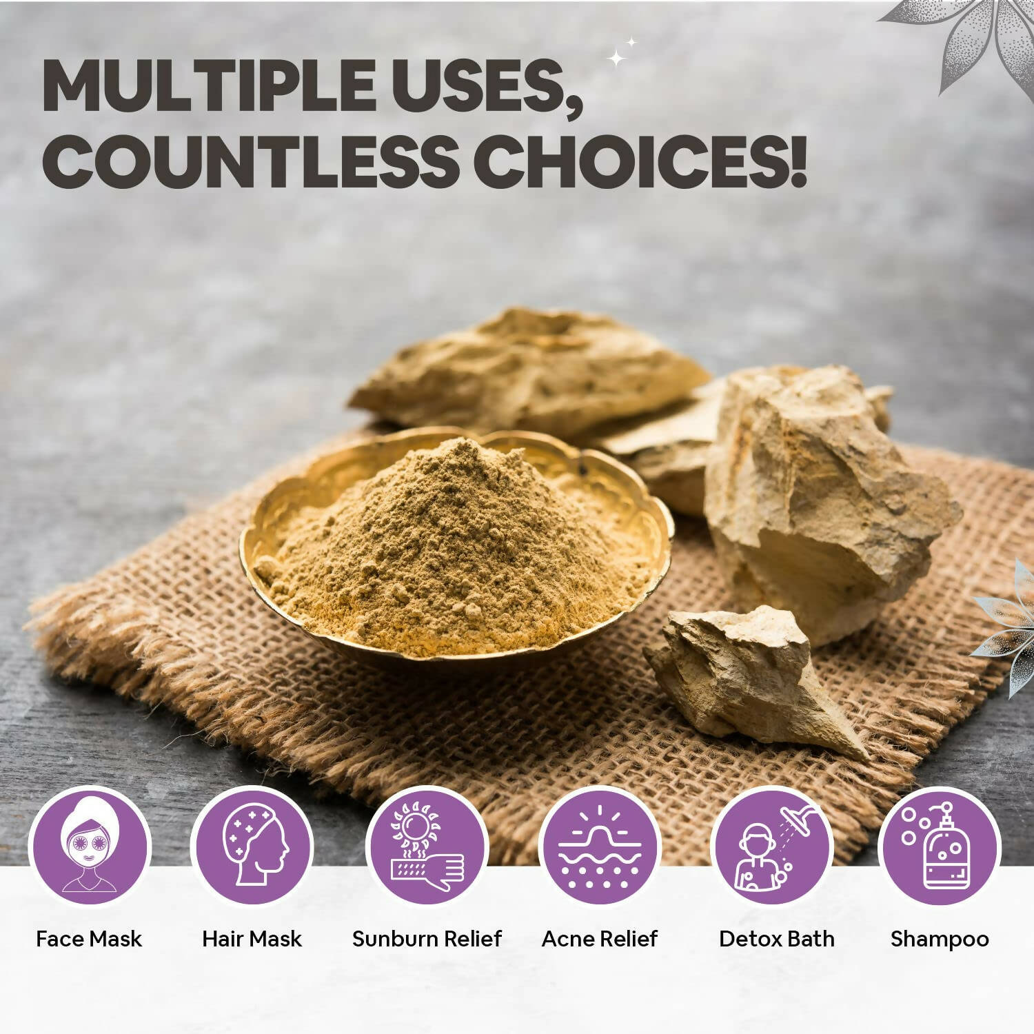 Carbamide Forte Multani Mitti Powder for Skin & Hair Health - Distacart