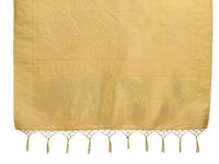 Thumbnail for Vardha Women's Beige Color Kanchipuram Raw Silk Saree with Unstitched Blouse Piece