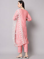 Thumbnail for Kalini Ethnic Motifs Embroidered Sequined Kurta with Trousers & Dupatta - Distacart