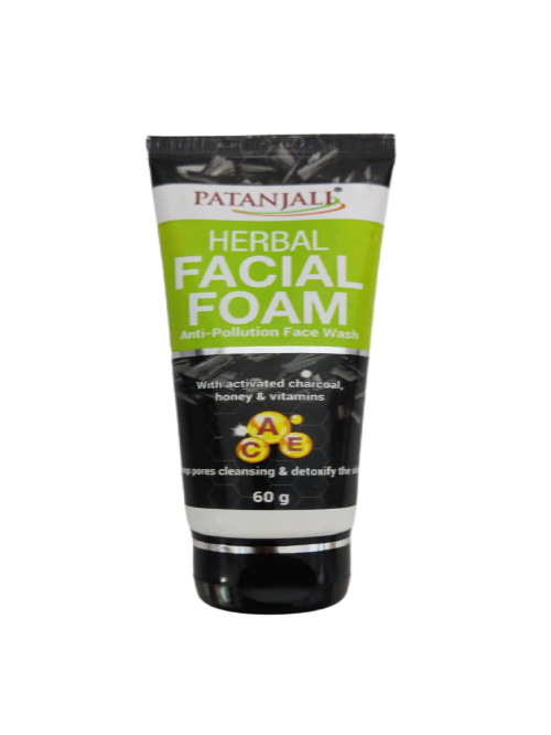 Patanjali Herbal Facial Foam (60 gm) - Distacart