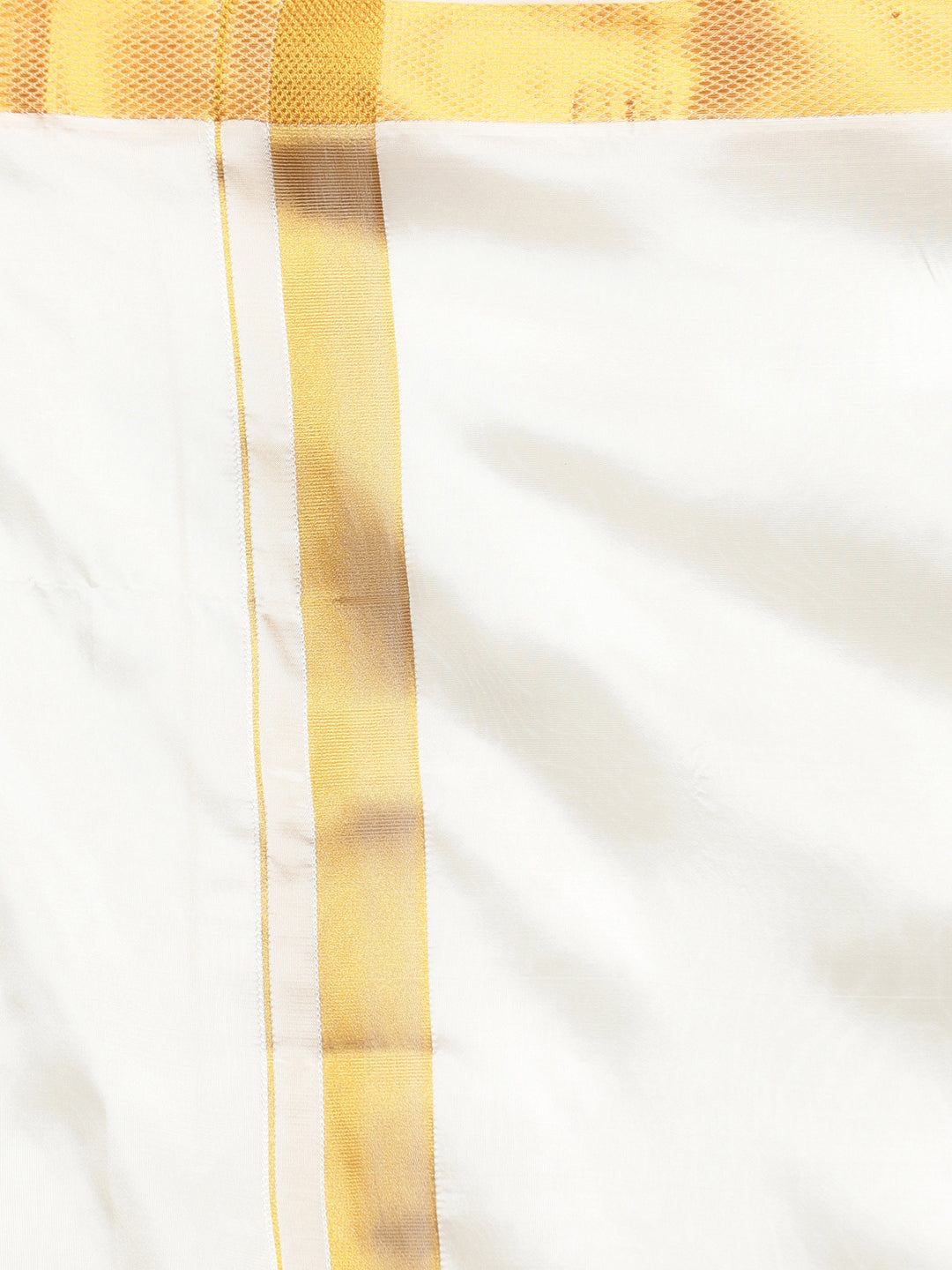 Sethukrishna Men Cream-Coloured Solid Dhotis - Distacart