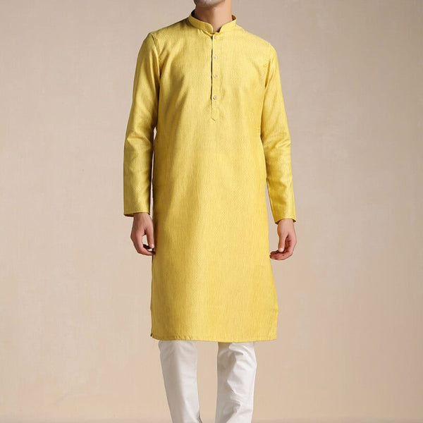 Manyavar Men Mandarin Collar Kurta with Pyjamas - Distacart