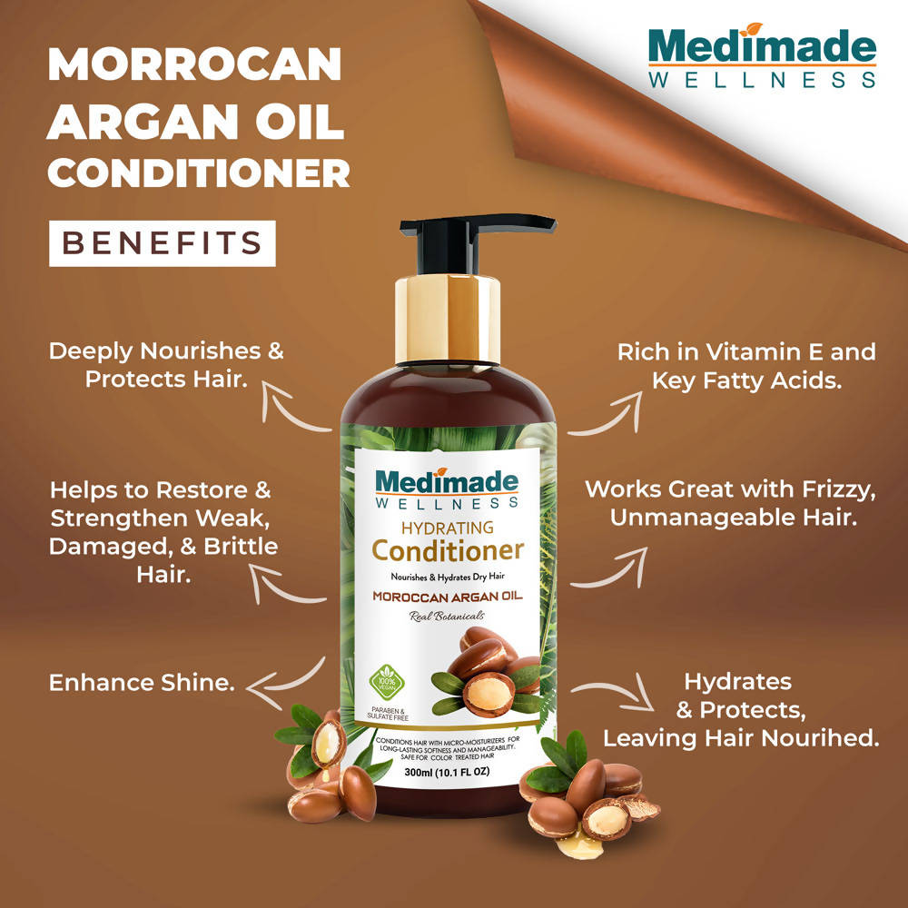 Medimade Wellness Hydrating Conditioner With Moroccan Argan Oil - Distacart