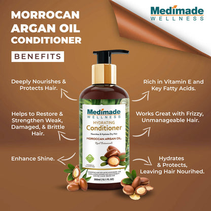 Medimade Wellness Hydrating Conditioner With Moroccan Argan Oil - Distacart