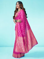 Thumbnail for Kalini Floral Woven Design Zari Art Silk Banarasi Saree - Distacart